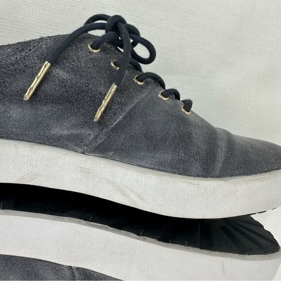 Blackstone size 39 / 9 Periscope Gray Leather Lace Up Sneakers - Picture 8 of 15